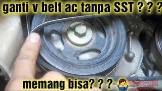 CARA GANTI V BELT AC SUZUKI ALL NEW ERTIGA