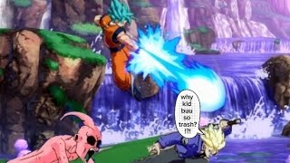 Kid buu might as well stayed in training mode😭|dbfz