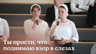 Ты прости, что поднимаю взор в слезах...