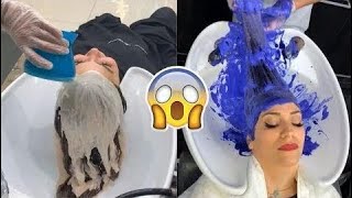 Amazing Hair Colour Transformations by Areej Salon | Best Hairstyle  | Makeup Compilation Instagram