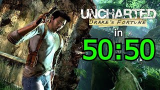 Uncharted 1 Speedrun (Any% No Launches) in 50:50