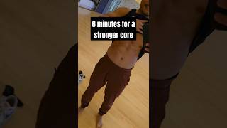 6 minutes DAILY to build a stronger core #fitness #gymmotivation #fitnesstips #coreworkout