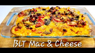 DELICIOUS BLT MAC AND CHEESE PASTA!!!!! CREAMY AND DELICIOUS!