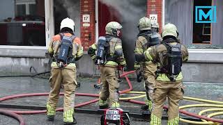 Grote woningbrand in centrum van Bergen op Zoom