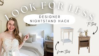 Look for Less Nightstand Hack: Create a Stunning Nightstand on a Budget  |  Emma Courtney Home