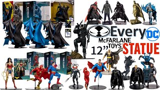 Every DC Multiverse McFarlane Toys 12" Statue Comparison List