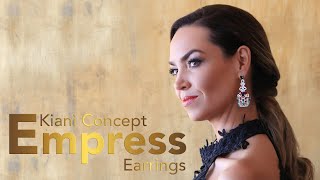 Empress Crown Earrings by Kiani Concept