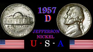 1957 D JEFFERSON NICKEL