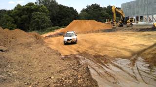 Forester going through some mud