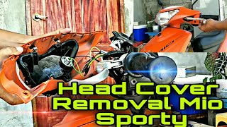 Mio Sporty Headlight Cover Removal  | JMS VlogLife