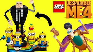 Despicable Me 4 Gru Tricks Villain with Fake Minions! DIY Lego Build Pretend Play for Kids