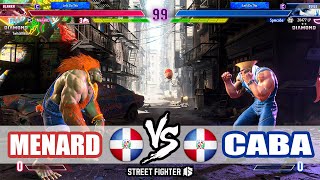 SF6 ➤ MenaRD (Blanka) VS Caba (Guile)【Street Fighter 6】