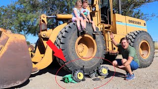 Crushing toy tractor and finding new one | Tractors for kids