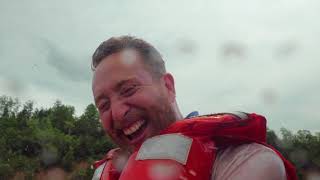 Scene - Food Busker goes Tidal Bore Rafting in Nova Scotia