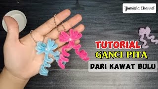 DIY | Tutorial Ganci pita dari Kawat Bulu (Pipe Cleaner) | by Yumikha Channel #48