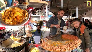 Breakfast street food in Kabul Arzan Keemat | Subha ka nashta in Ahmad shah Baba mina Afghanistan