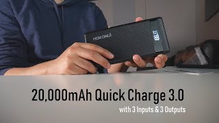 Slim Carbon fiber 20,000mAh External Battery Pack - Hokonui