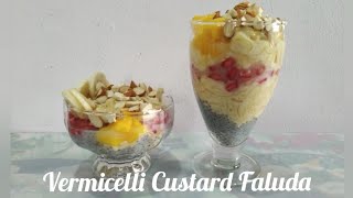 Vermicelli Custard Faluda Custard falooda recipe