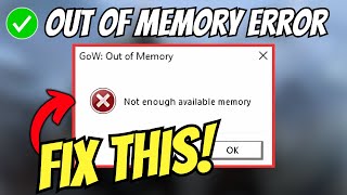 Fix God of War Ragnarok Out of Memory Error