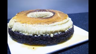 H&A cuisine   Gâteau MAGIQUE !   كعكة العجيبه بالشوكولاتة و فلان فانليا