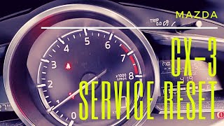 Mazda cx3 Service Light Reset