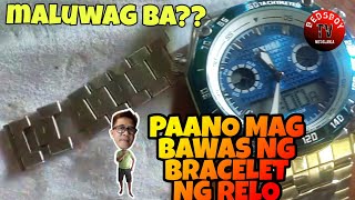 Paano bawasan ang bracelet ng relo mo(EASY)｜maluwag ba ang relo mo??