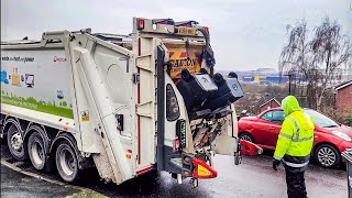 The Expendables!! Veolia Dennis Elite 6 Bin lorry on General Waste, NNX