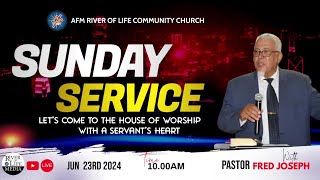 LET'S COME TO THE HOUSE OF WORSHIP WITH A SERVANT'S HEART.