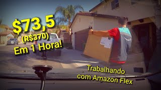 Fiz $73,5 em 1 Hora de Trabalho com Amazon Flex!