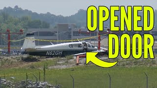 CRASHED DUE TO AN OPENED DOOR | 2 men taken to hospital