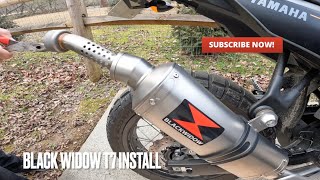 Black Widow Exhaust Install Tenere 700