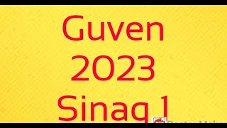 Sinaq 1 .Guven 2023. 1-25 butun izahlar.#yenitoplu #toplu #yeni2023 #guven11#guven9#sinaq1