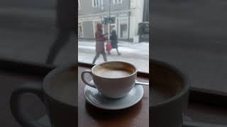 самый вкусный капучино в Юрмале☕️#кофе #юрмала #jurmala #shorts