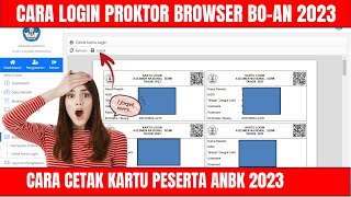 BIO-AN  SD 2023 - CARA LOGIN DAN CETAK KARTU PESERTA ANBK TERBARU