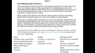 How to write a methods in context education essay - AQA sociology MIC