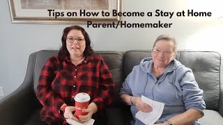 How to go from 2 paychecks down to 1 - Tips from 2 generations