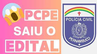 Saiu o edital da PCPE! Principais informações, data da prova, salários e quantidade de vagas.