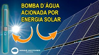 Bomba d´água acionada por energia solar - Minas Motores Elétricos - Barbacena - MG