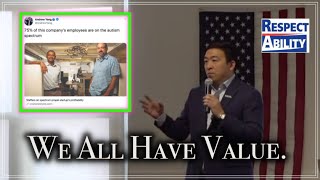 Andrew Yang on creating success for people with Disabilities