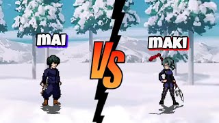 Mai Vs Maki jujutsu kaisen fights / mugen