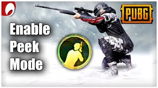 How to enable Peek (lean) in PUBG mobile? | PUBG tips