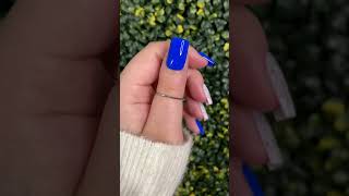 Electric blue press on nails #pressonnails #bluenails #gelnails #nails #pressons #shorts