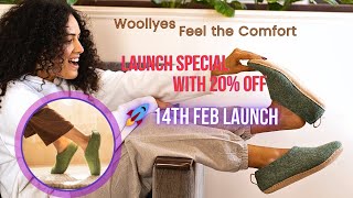 Unveil Cozy Comfort: Woollyes' Grand Launch - Felted Wool Shoes & More | 20% OFF