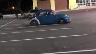 Fusca turbo no burnout