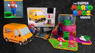 UNBOXING: Super Mario Bros Movie Plumber Van Playset - Transforming Van turns into Mini Mario World