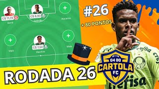 Cartola FC: Dicas para a Rodada 26|ESBOÇO ESCALADO