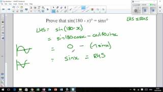 LHS Higher Mathematics - Trigonometry 7 - Trig Identities