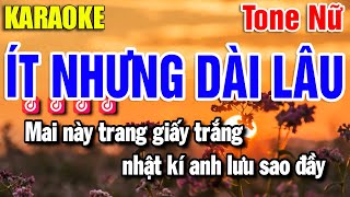 Karaoke Ít Nhưng Dài Lâu Nhạc Sống Tone Nữ | Yến Như