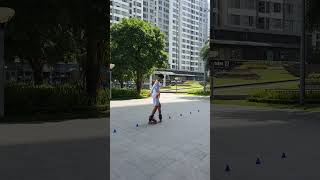 🛼Slalom Cơ bản - Tập 5: Back Snake🐍 #vst #daypatin #inlineskate #rollerskate #slalom #rollersun #hot