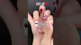 Beauty and easy Nail art idea #nailart #shortsfeed #beautiful